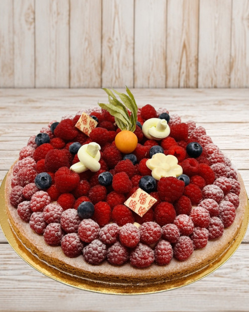 Sablé fraise framboise 6 personnes